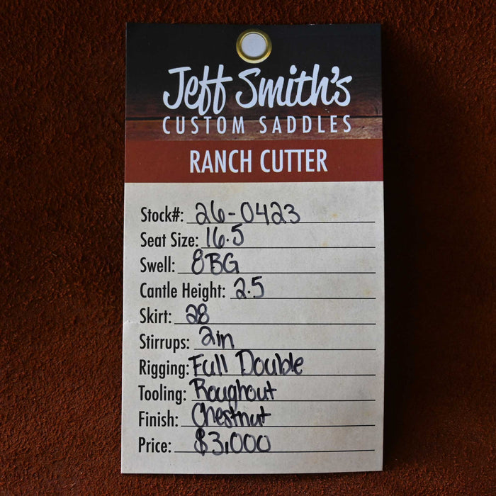 16.5" JEFF SMITH BEAU GALYEAN RANCH CUTTER SADDLE Saddles - New Jeff Smith
