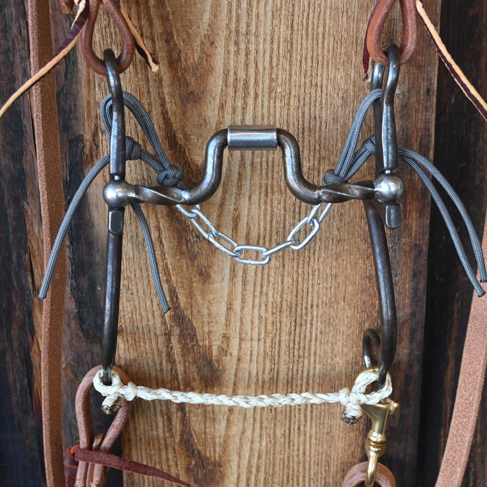 Kerry Kelley 7 Slow Twist Hinge Port Bridle Rig w/All New Leather