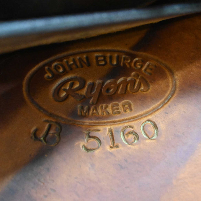 17" USED RYON'S JOHN BURGE CUTTING SADDLE
