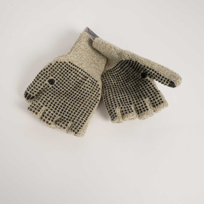 NEW Kinco Alyeska Lined Knit Shell Half Finger Winter Gloves
