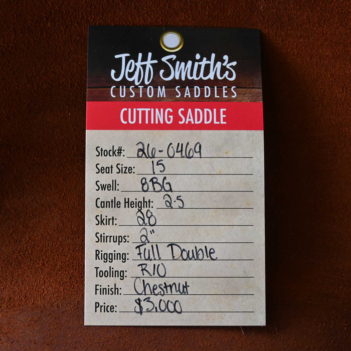 15" JEFF SMITH BEAU GALYEAN CUTTING SADDLE Saddles - New Jeff Smith