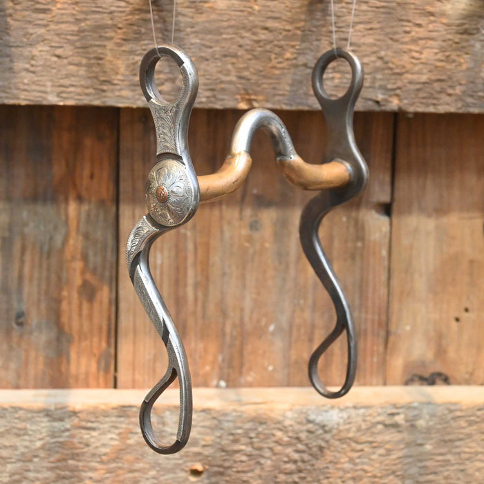 Clint Martin Silver Mounted Solid Port #172 Bit Tack - Bits Clint Martin