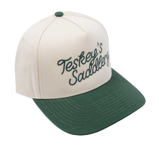 Teskey's Saddlery Green Chain Logo Cap - Cream/Dark Green TESKEY'S GEAR - Baseball Caps Teskey's