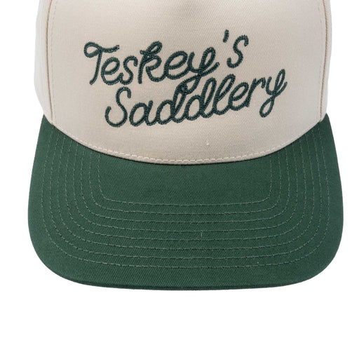Teskey's Saddlery Green Chain Logo Cap - Cream/Dark Green TESKEY'S GEAR - Baseball Caps Teskey's