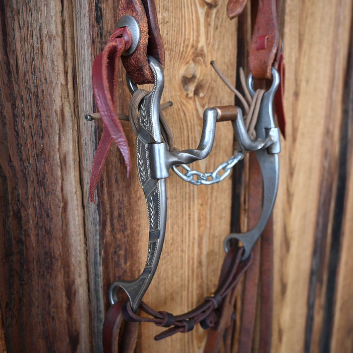Josh Ownbey Slow Twist Hinge Port Bridle Rig w/Copper Roller Tack - Rigs Josh Ownbey Cowboy Line