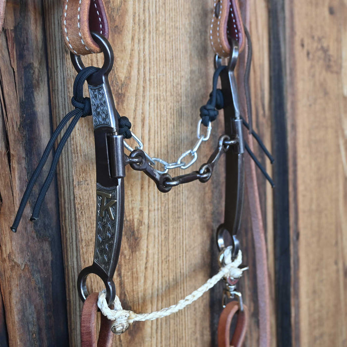 Jesse Hoover 4pc Snaffle Bridle Rig w/ Split Ear Headstall