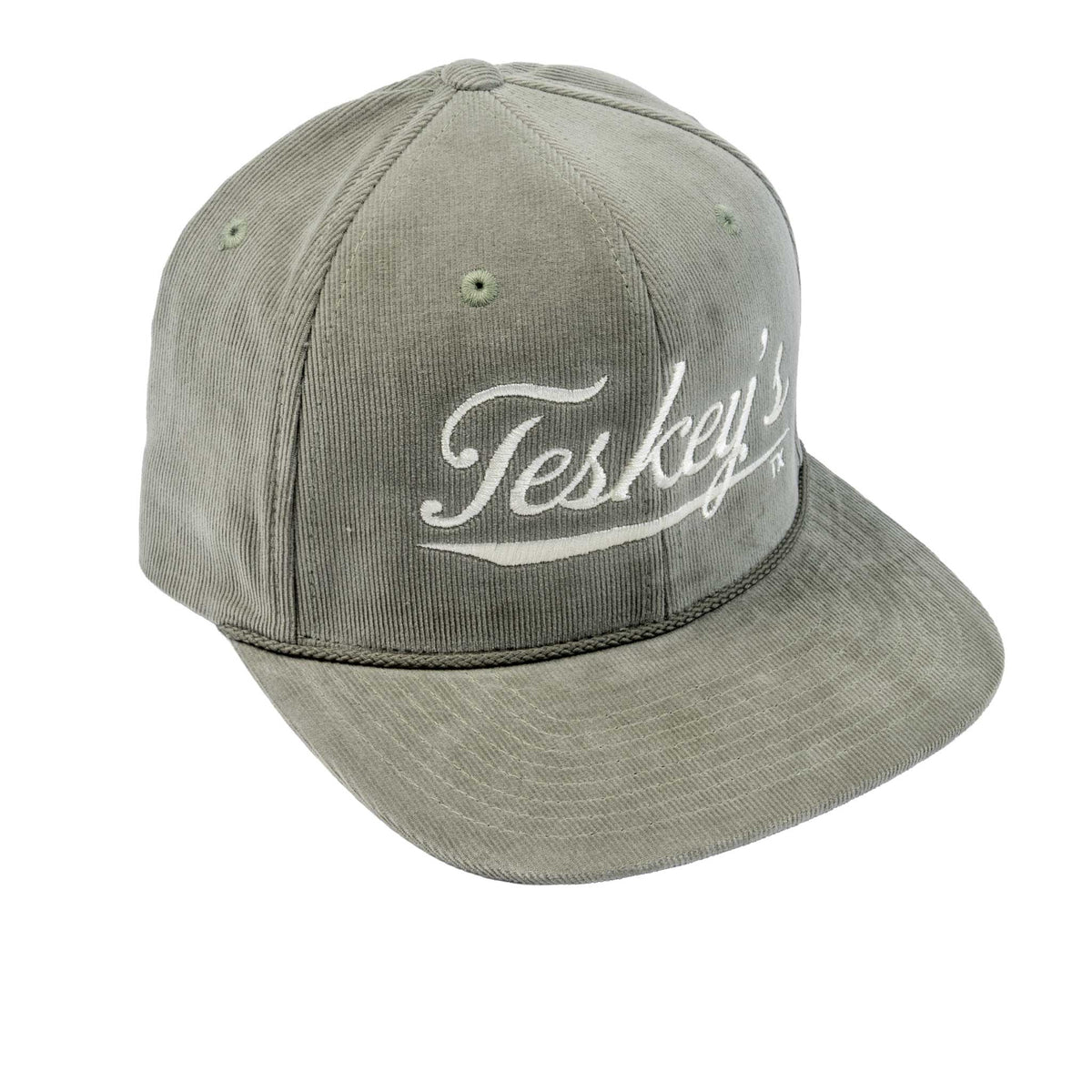 Teskey's Vintage Corduroy Cap - Timberline Olive — Teskeys