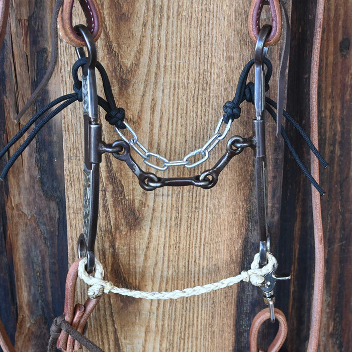 Jesse Hoover 4pc Snaffle Bridle Rig w/ Split Ear Headstall