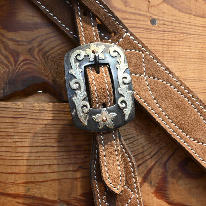 Brown Roughout Split Ear Headstall