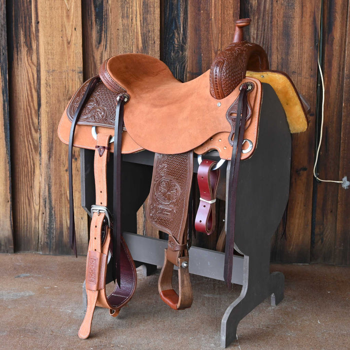 16.5" JEFF SMITH BUSTER WELCH RANCH CUTTER SADDLE Saddles - New Jeff Smith