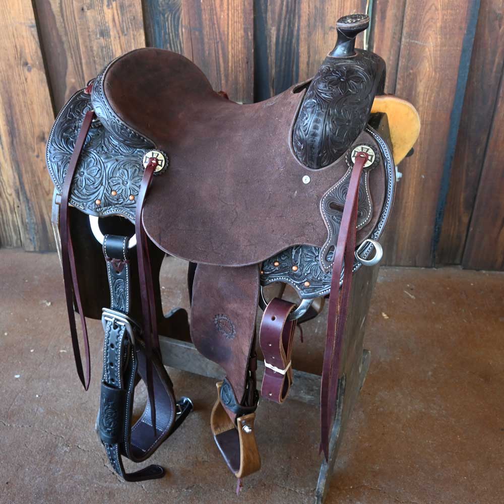 15.5" LIGHTWEIGHT JEFF SMITH COW HORSE SADDLE Saddles Jeff Smith   