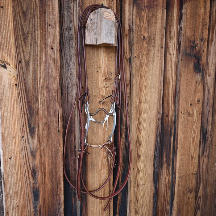 Trammell Copper Port Bridle Rig w/Single Ear Headstall Tack - Rigs Trammell