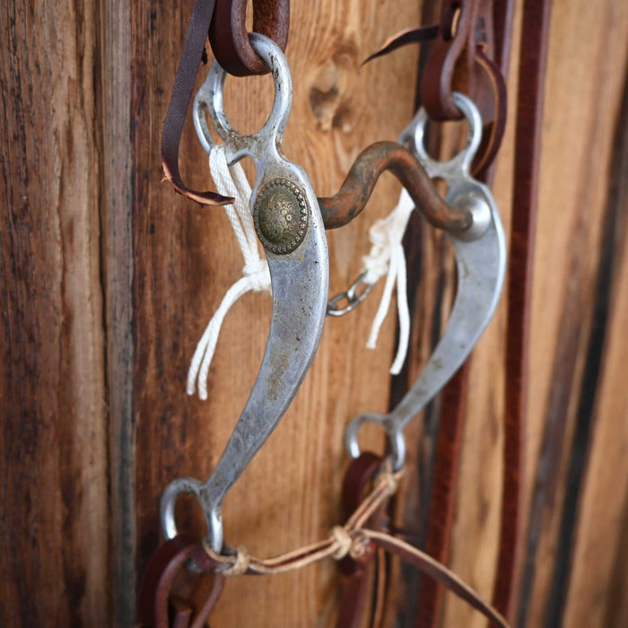 Trammell Copper Port Bridle Rig w/Single Ear Headstall Tack - Rigs Trammell