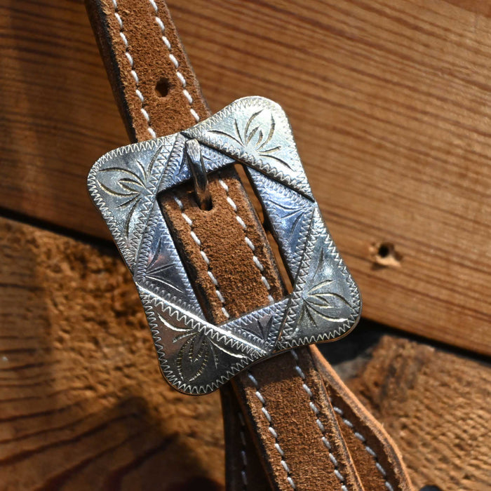 Brown Roughout Split Ear Headstall