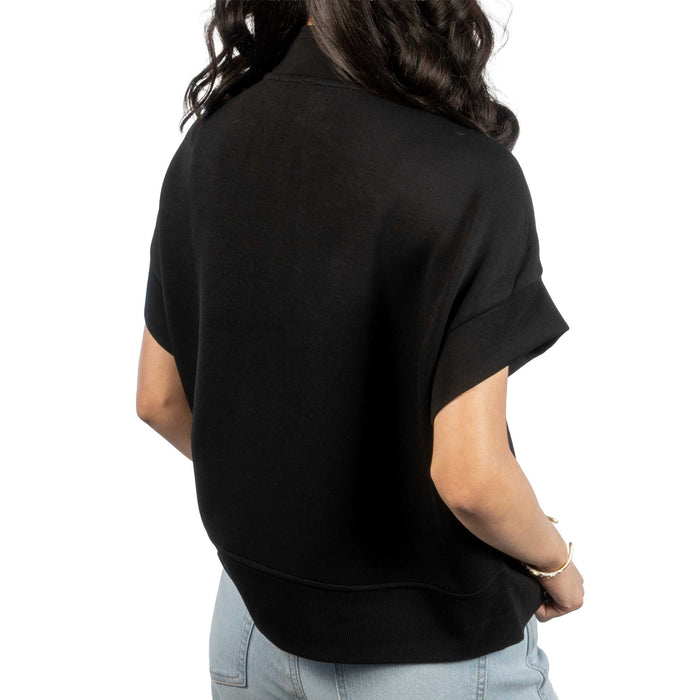 Dua Signature Half Zip Black Top WOMEN - Clothing - Tops - Short Sleeved RD International