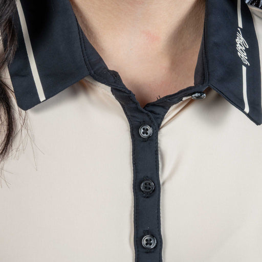 Hooey Women's Palmer Whitecap Grey Cream Polo Shirt WOMEN - Clothing - Pullovers & Hoodies Hooey