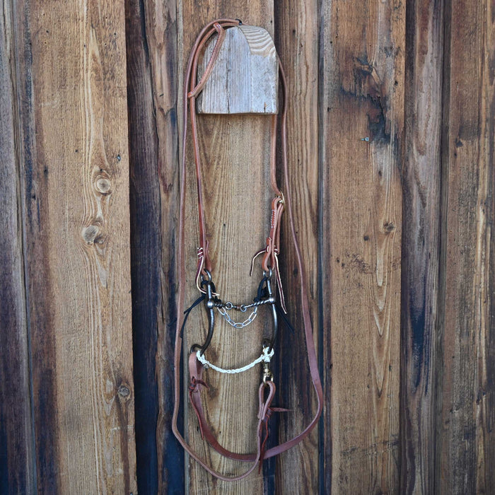 Kerry Kelley 65 Twisted Wire Dogbone Bridle Rig w/ Single Ear Headstall