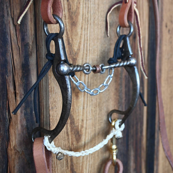 Kerry Kelley 65 Twisted Wire Dogbone Bridle Rig w/ Single Ear Headstall