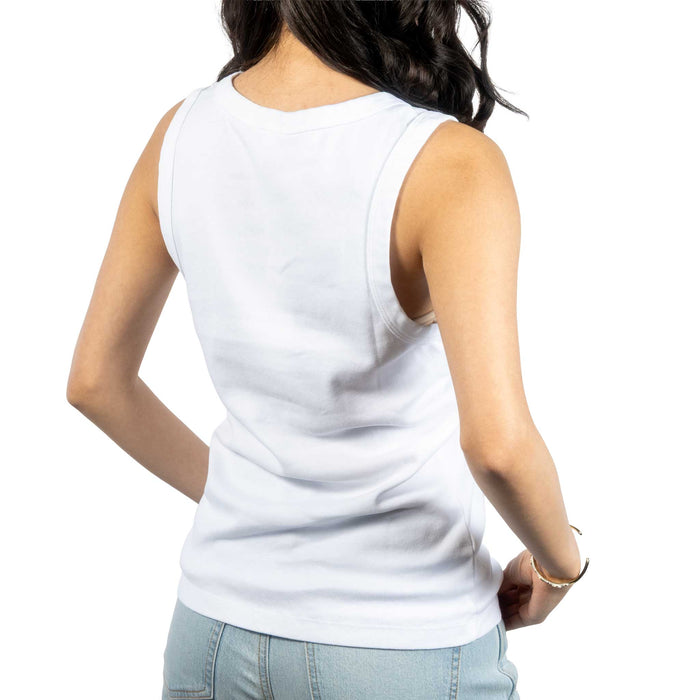 Dylan Jude Rib White Tank Top WOMEN - Clothing - Tops - Sleeveless Dylan