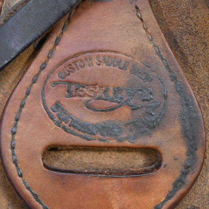 14.5" USED TESKEY'S RANCH ASSOCIATION SADDLE