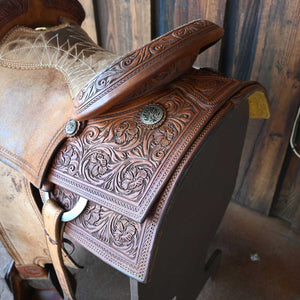 14.5" USED TESKEY'S ROPING SADDLE Saddles Teskey's Saddlery