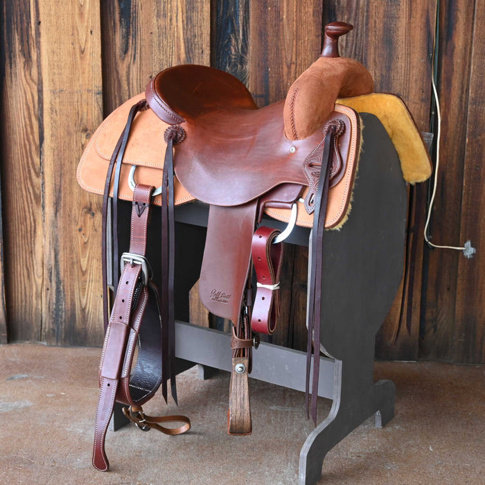 15.5" JEFF SMITH BUSTER WELCH RANCH CUTTER SADDLE Saddles - New Jeff Smith