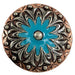 Turquoise Flower Concho Tack - Conchos & Hardware MISC