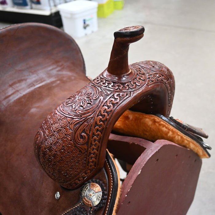 14" TESKEY'S BARREL SADDLE Saddles - New Teskey's Saddlery