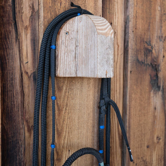 Single Dollar Loping Hackamore w/Nylon Split Reins