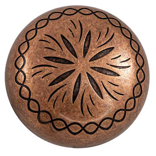 Copper Round Sun Burst Concho Tack - Conchos & Hardware MISC