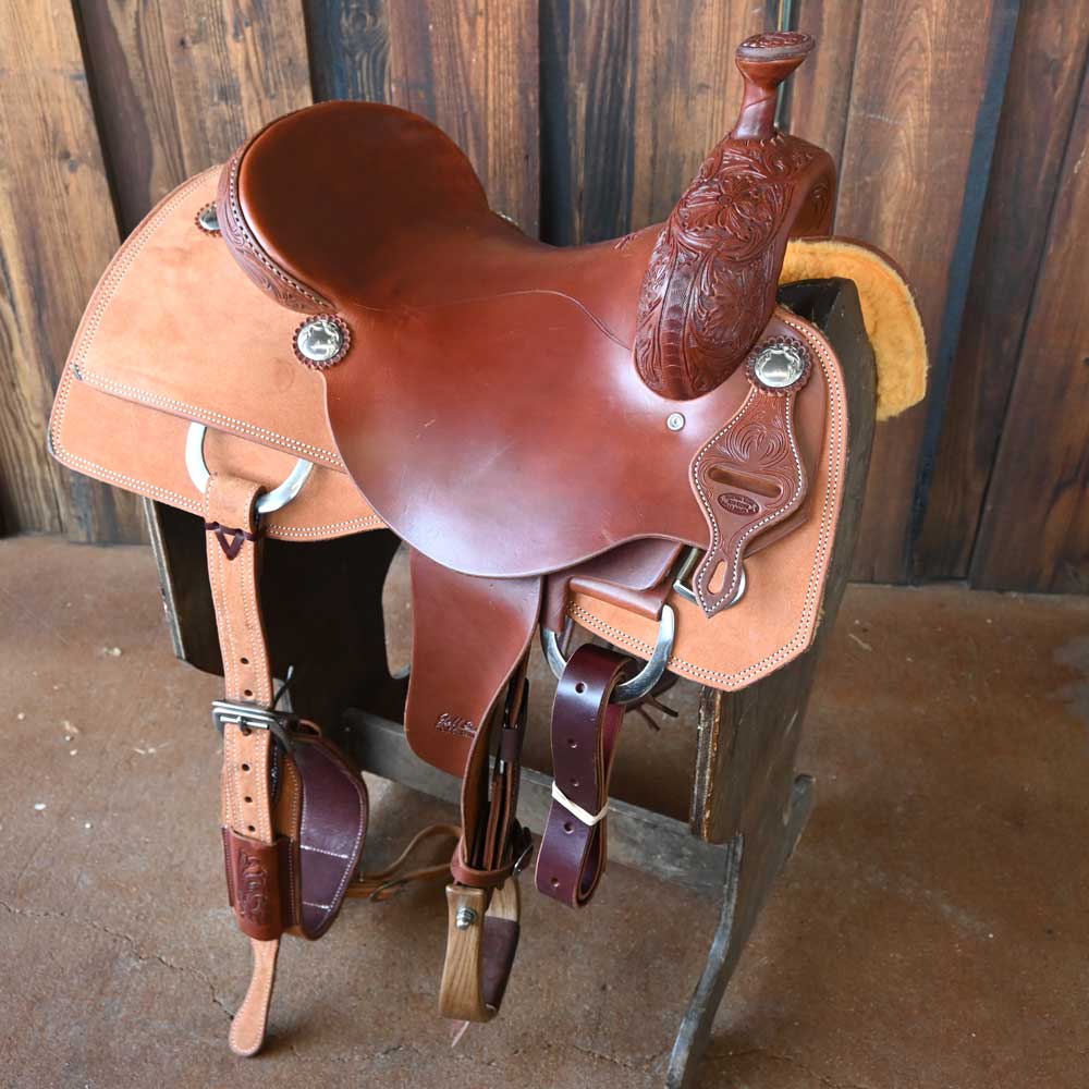 15.5" JEFF SMITH RANCH CUTTER SADDLE Saddles Jeff Smith   