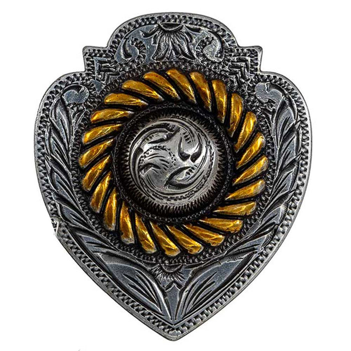 Arrowhead Concho w/Gold Rope Tack - Conchos & Hardware MISC