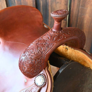 15.5" JEFF SMITH RANCH CUTTER SADDLE Saddles Jeff Smith   