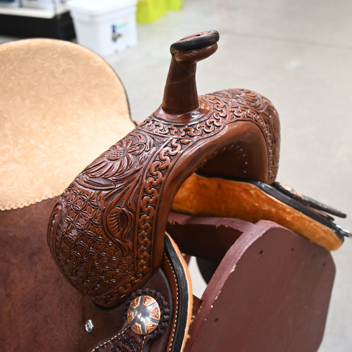 14.5" TESKEY'S BARREL SADDLE Saddles - New Teskey's Saddlery