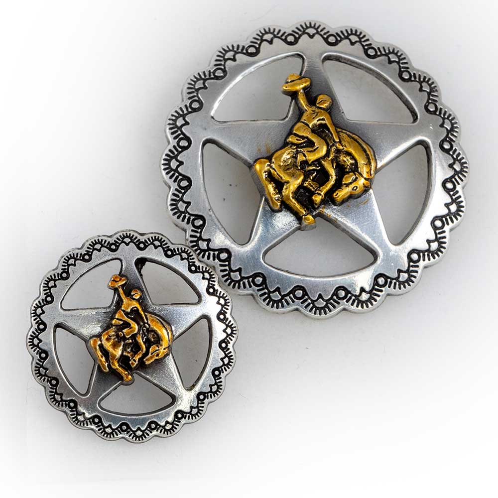 Texas Star Bronc Rider Tack - Conchos & Hardware - Conchos MISC   