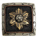 Dark Silver Square Flower Concho Tack - Conchos & Hardware MISC
