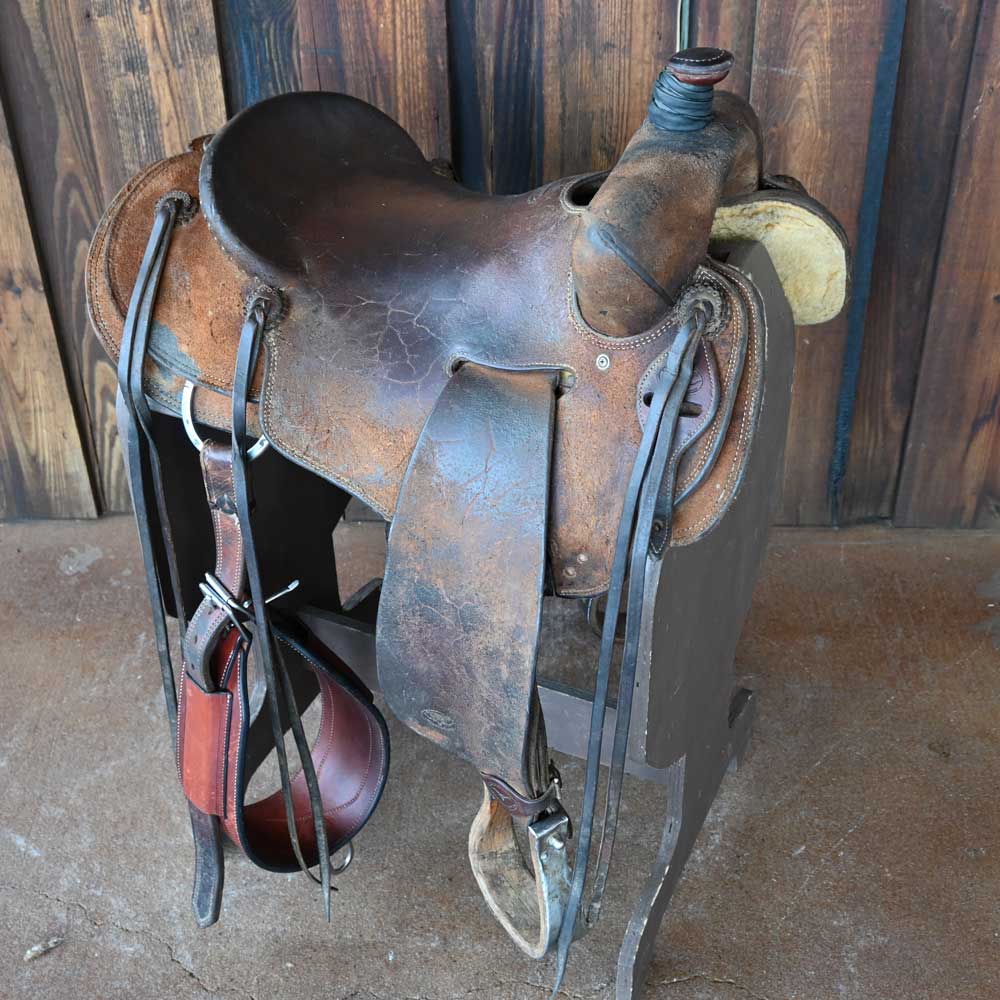 16" USED COWPUNCHER RANCH SADDLE Saddles Cowpuncher