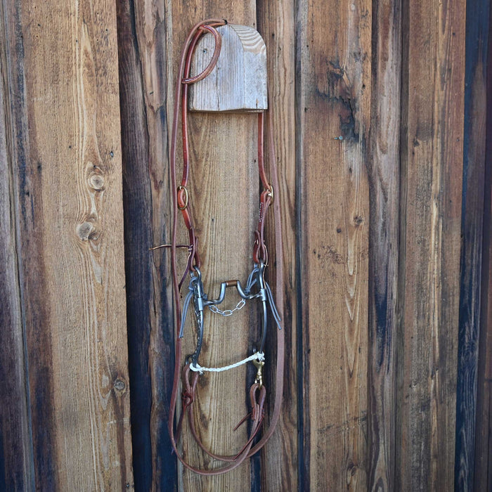 Josh Ownbey Slow Twist Hinge Port Bridle Rig w/All New Leather