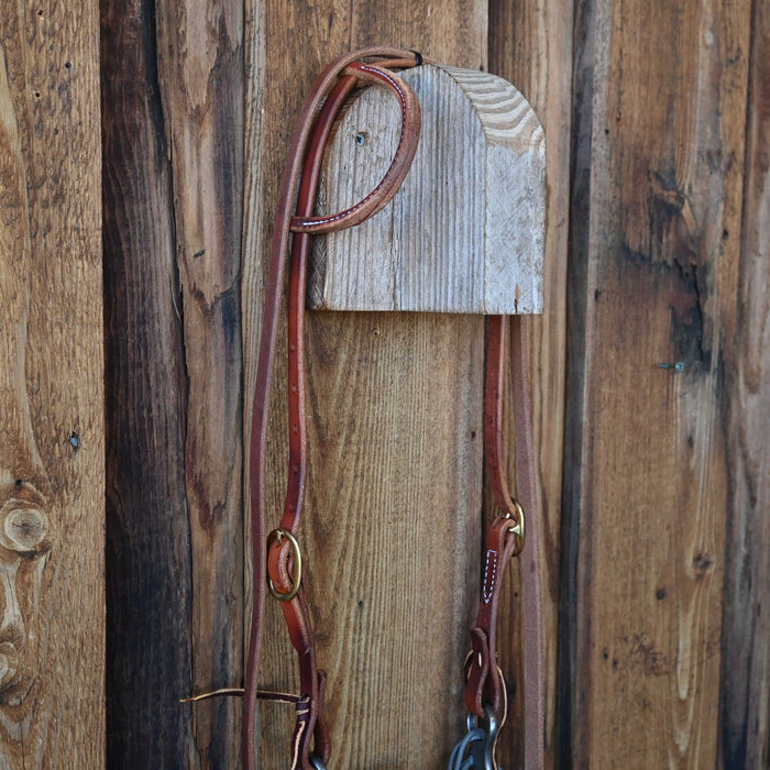 Josh Ownbey Slow Twist Hinge Port Bridle Rig w/All New Leather
