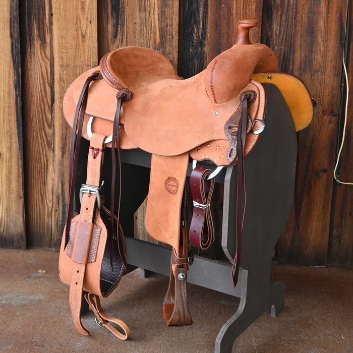 16" JEFF SMITH SAM HOUSTON RANCH CUTTER SADDLE Saddles - New Jeff Smith