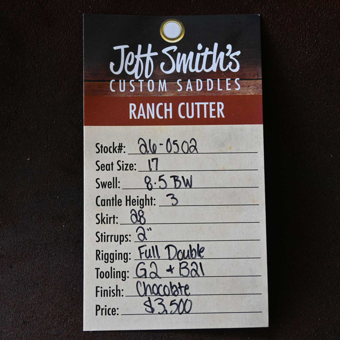 17" JEFF SMITH SMITH BUSTER WELCH RANCH CUTTER SADDLE Saddles - New Jeff Smith