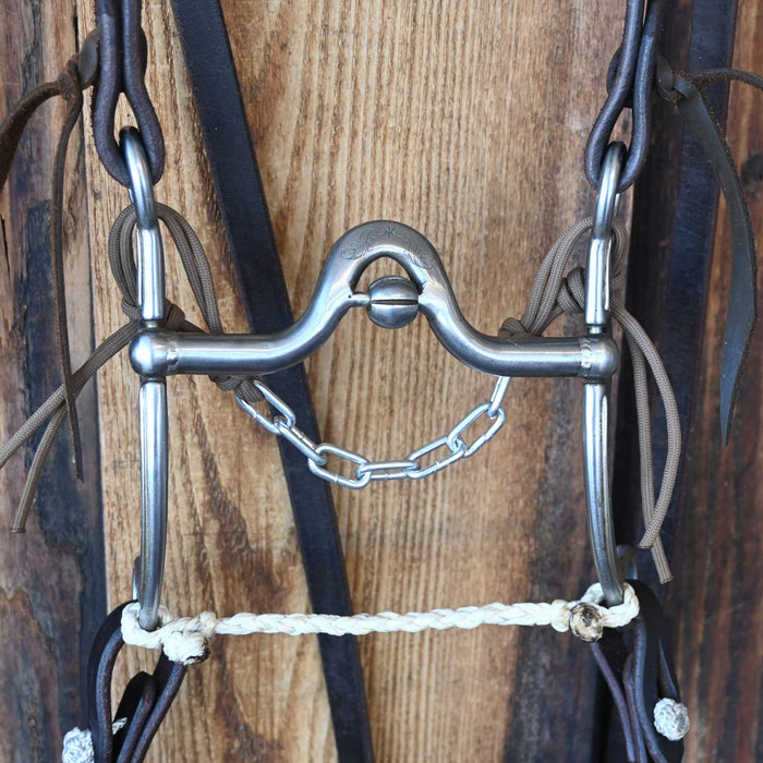 Kerry Kelley Silver Mounted 65 V-Port Bridle Rig w/Prickly S Leather