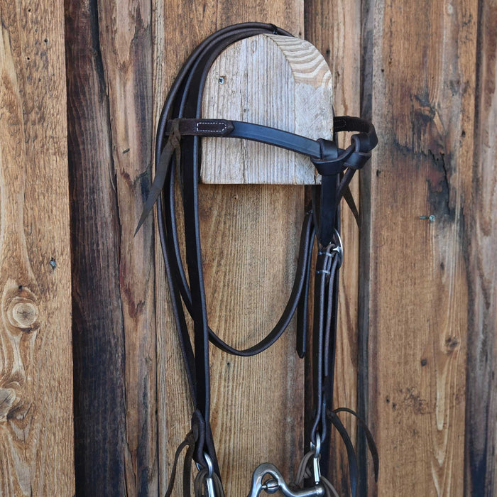 Kerry Kelley Silver Mounted 65 V-Port Bridle Rig w/Prickly S Leather