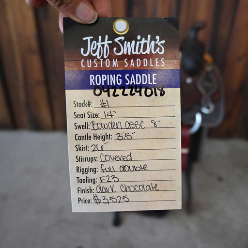14" JEFF SMITH ROPING SADDLE Saddles - New Jeff Smith