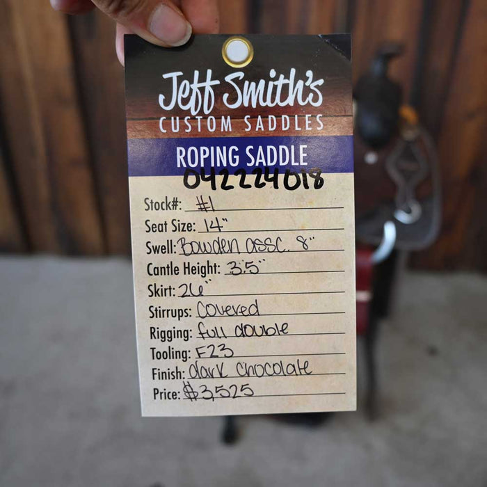 14" JEFF SMITH ROPING SADDLE Saddles - New Jeff Smith