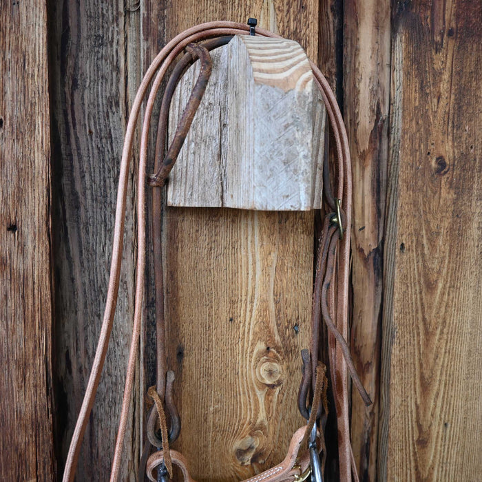 Slow Twist Snaffle Bridle Rig w/Single Ear Headstall