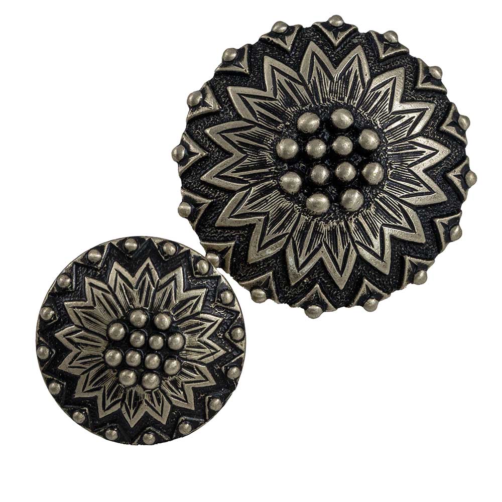 Geometric Flower Concho Tack - Conchos & Hardware - Conchos MISC   