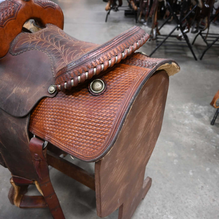 13.5" USED BILLY COOK BARREL SADDLE Saddles - Used Billy Cook