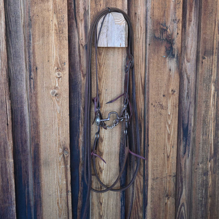 Pat Vaughn Square Port Bridle Rig w/Split Ear Headstall