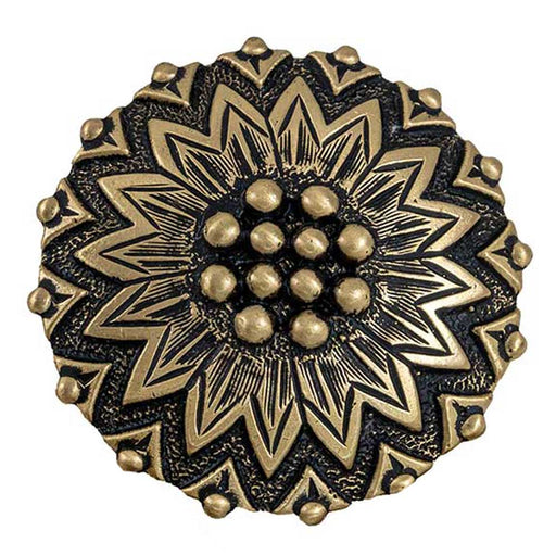 Brass Geometric Flower Concho Tack - Conchos & Hardware MISC